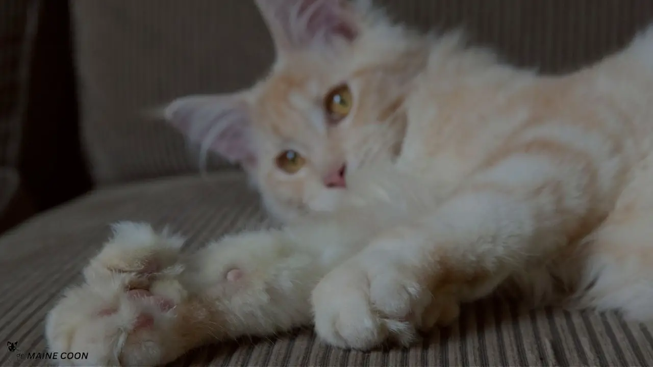 Maine Coon cat polydactyl
